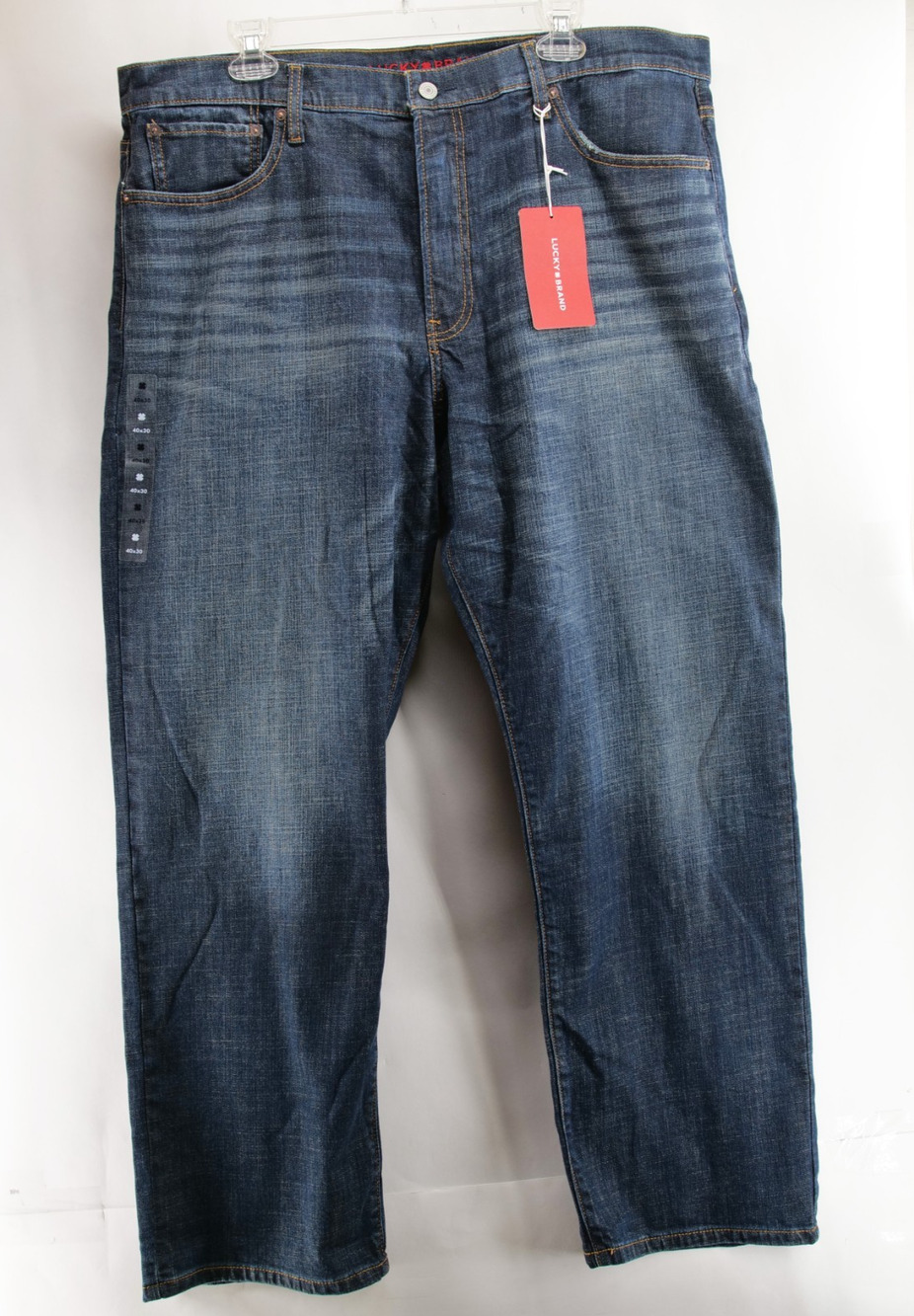 Lucky Brand 329 NWT Classic Straight Jean Men 40x30 Medium Blue Advanced Stretch